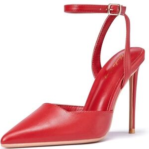 Elisabet Tang High Heels, Women's Strappy Closed Toe Stiletto Pumps (058)